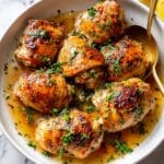Oven Baked Honey Mustard Chicken Thighs Recipe