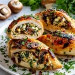 Mushroom Stuffed Chicken Breasts Recipe