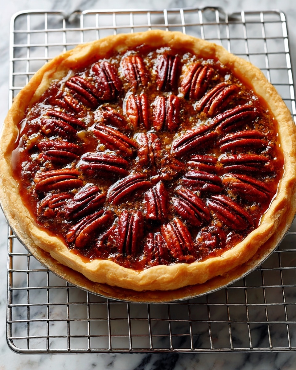 A pecan pie is shown on a white plate, resting on a soft brown cloth over a white marbled surface. The pie has one slice being lifted by a woman's hand with a fork. The crust is golden and slightly ruffled, forming the bottom layer. Above that is a rich, dark brown filling brimming with whole, glossy pecans arranged in neat rows on the top layer. Nearby, several pecans and a small bowl filled with pecans sit on the white marbled surface along with a small pitcher and a jar on a wooden board. The lighting highlights the texture of the pecan shells and the shine of the pie filling. Photo taken with an iphone --ar 4:5 --v 7