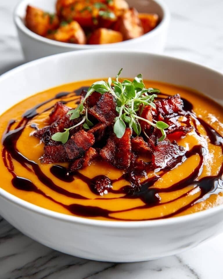 Creamy Maple Dijon Roasted Butternut Squash Soup Recipe