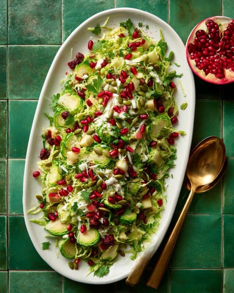 Ultimate Shaved Brussels Sprouts Salad with Lemon Shallot Vinaigrette Recipe