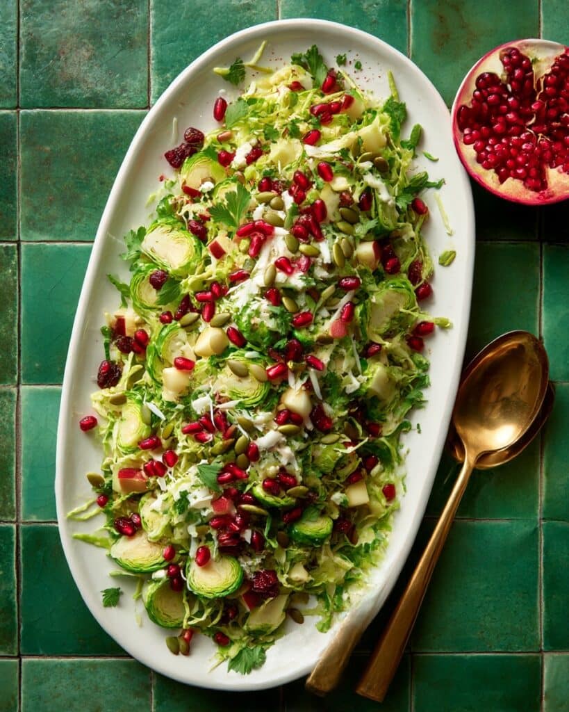 Ultimate Shaved Brussels Sprouts Salad with Lemon Shallot Vinaigrette Recipe