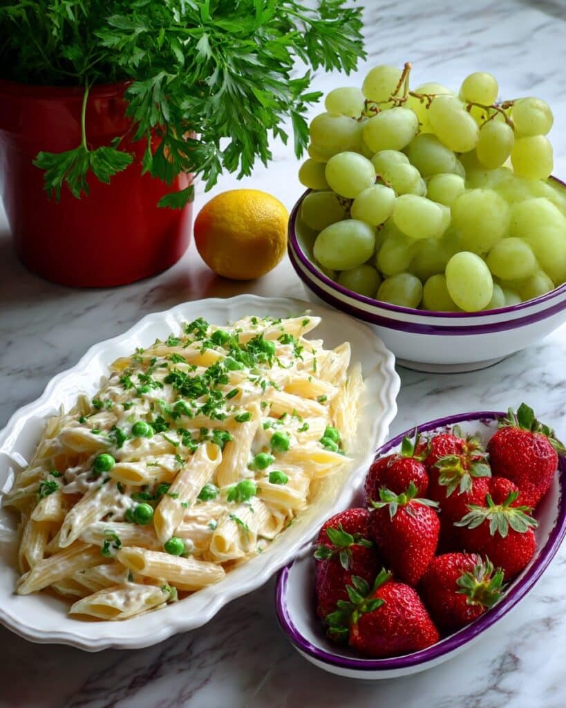 Creamy Lemon Chicken Pasta Salad Recipe