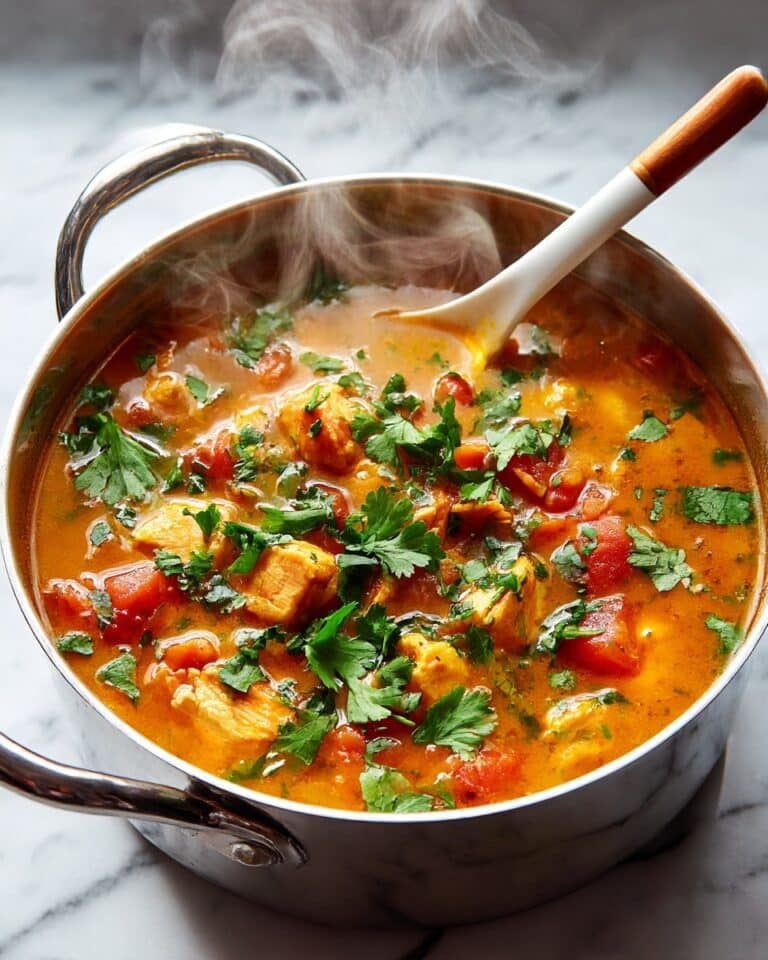 Creamy Pumpkin Chicken Soup with Coconut and Red Curry Recipe
