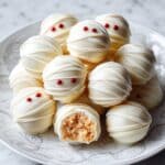 Pumpkin Cheesecake Truffle Mummies (No Bake) Recipe