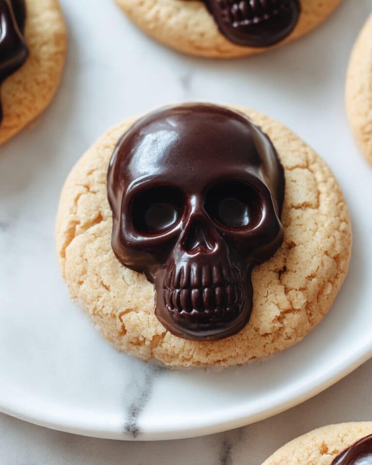 Peanut Butter Butterfinger Skull Cookies Recipe