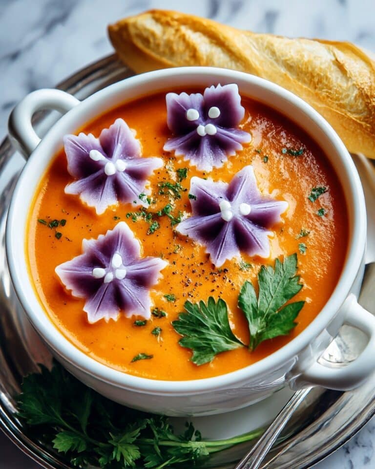 Butternut Squash Soup with Black Food Coloring Pasta Bats Recipe