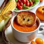 Tomato Soup with Ghost Toasts Recipe