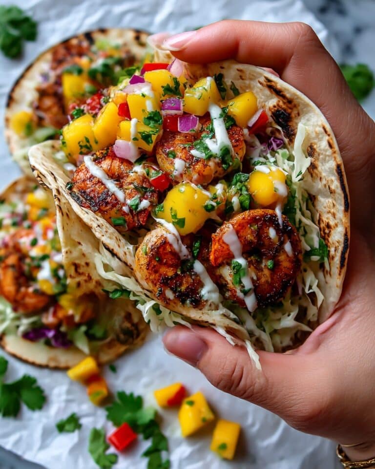 Chili Lime Shrimp Tacos with Mango Salsa Recipe