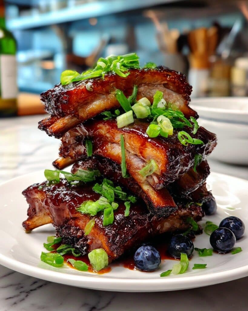 Ribs With Easy Blueberry BBQ Sauce Recipe