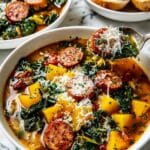 Chunky Butternut Squash and Sausage Soup Recipe
