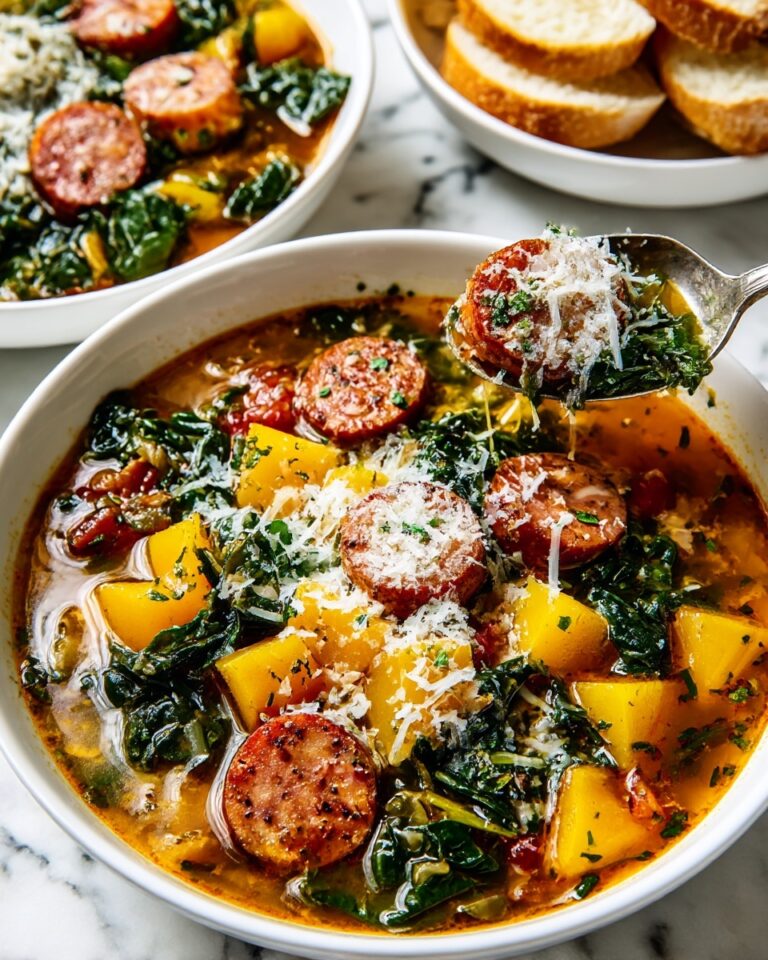Chunky Butternut Squash and Sausage Soup Recipe