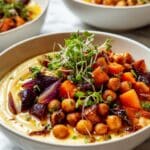 Creamy Vegan Polenta with Butternut Squash and Chickpeas Recipe