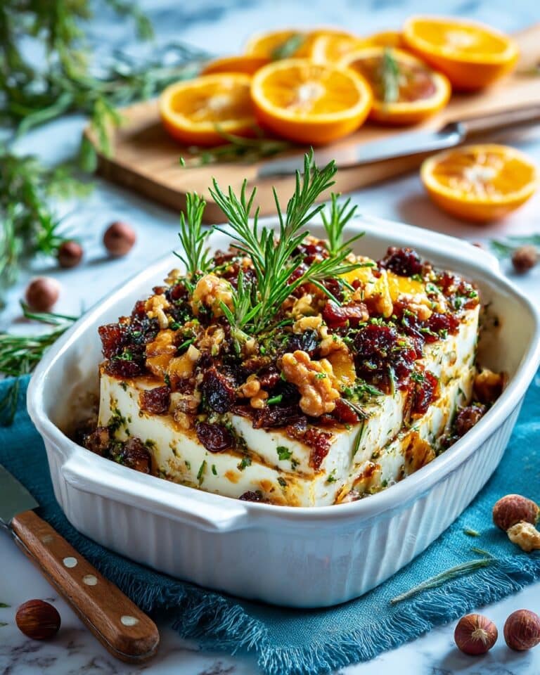 Date and Hazelnut Roasted Feta Cheese Recipe