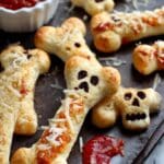 Cheesy Halloween Breadstick Bones Recipe