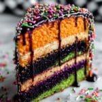 Halloween Color-Stripe Bundt Cake Recipe