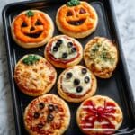 Halloween Skull Mushroom Pizza Recipe
