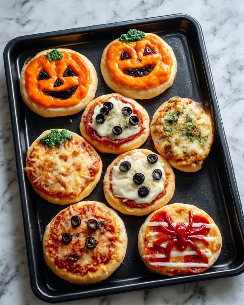 Halloween Skull Mushroom Pizza Recipe