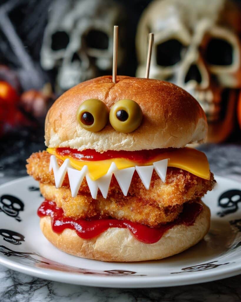 Halloween Chicken Parm Sliders Recipe