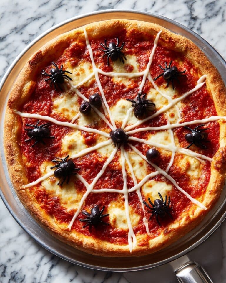 Thursday Night Pizza’s Creepy Halloween Spider Web Pizza Recipe