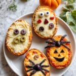 Halloween Baked Potato Skin Pizzas Recipe