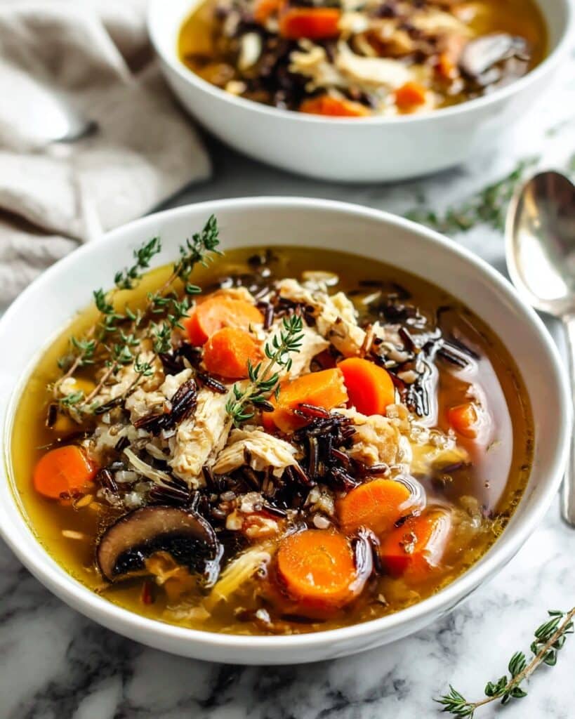 Autumn Wild Rice Soup with Turkey Recipe