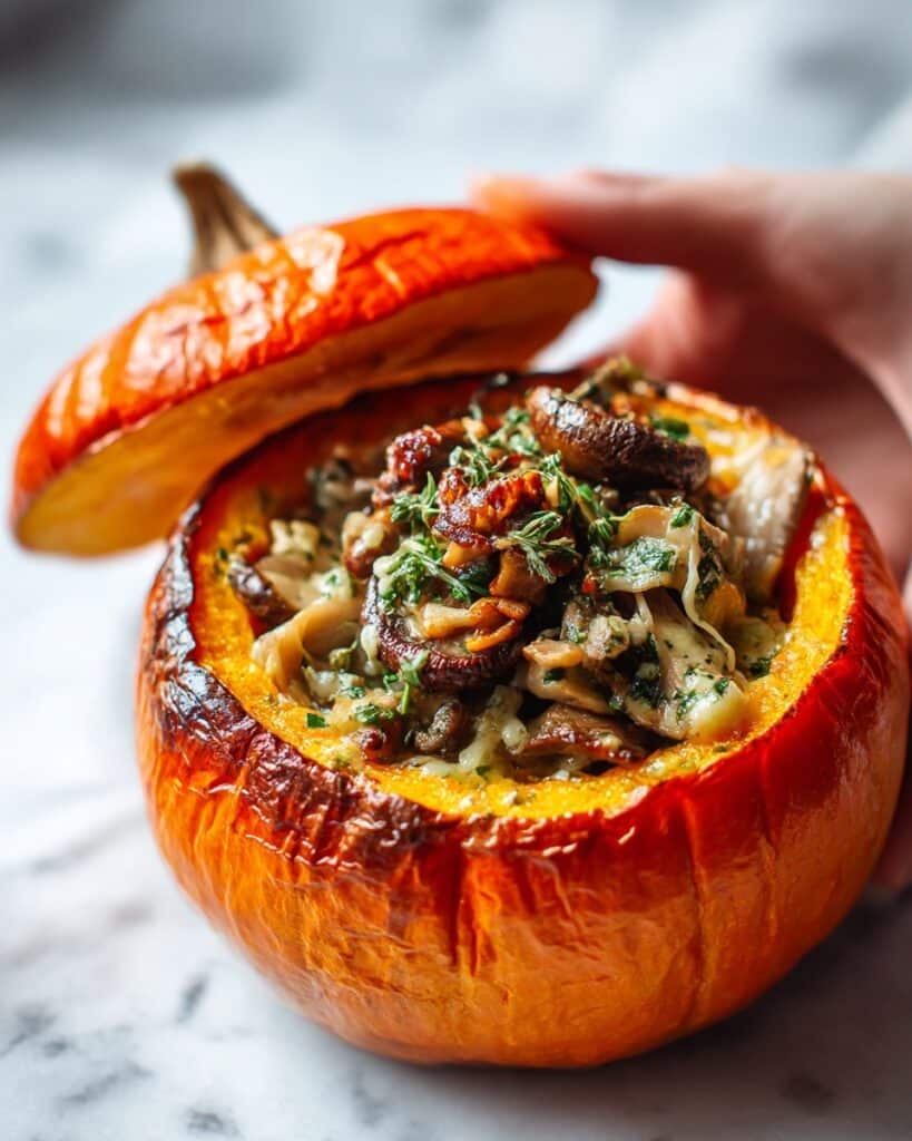 Savory Oven Baked Stuffed Pumpkin Recipe