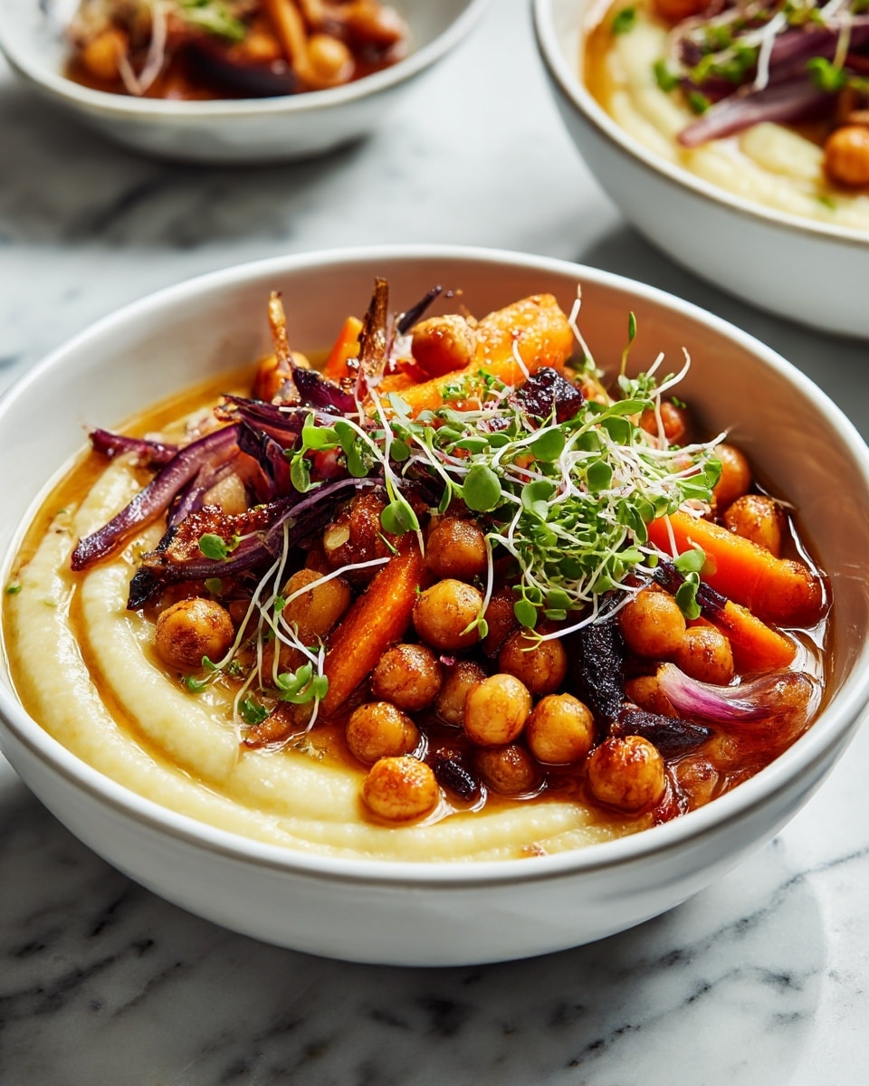 A white rectangular baking dish filled with roasted chickpeas and bright orange sweet potato chunks. The sweet potato pieces are uneven cubes spread evenly on top and mixed throughout the chickpeas. Both ingredients are coated with a reddish seasoning, giving the dish a warm, slightly spicy look. The inside edges of the dish have some light splashes of seasoning, and the dish sits on a white marbled surface. photo taken with an iphone --ar 4:5 --v 7