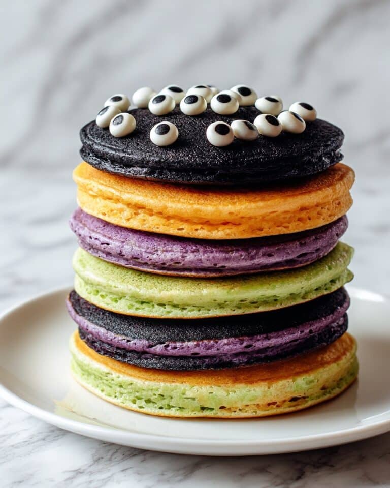 Colorful Halloween Pancakes Recipe