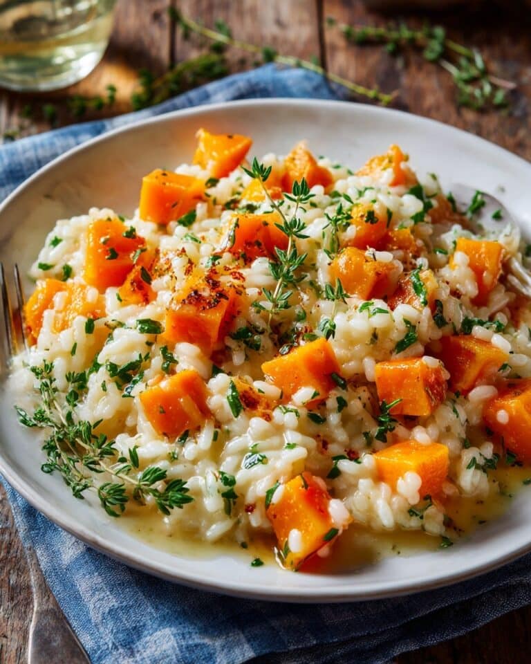 Creamy Butternut Squash Risotto with Parmesan and Warm Spices Recipe